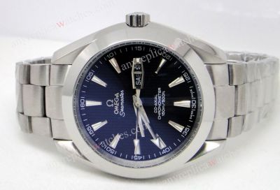 Omega Seamaster Knockoff Watch For Sale - Omega Seamaster Aqua Terra Co-Axial SS Black Dial Watch